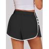 imageCaracilia Women Running Shorts Flowy Pleated Athletic Shorts Summer High Waisted Tennis Sporty Workout Gym ShortsBlack