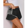 imageCaracilia Women Running Shorts Flowy Pleated Athletic Shorts Summer High Waisted Tennis Sporty Workout Gym ShortsBlack