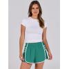 imageCaracilia Women Running Shorts Flowy Pleated Athletic Shorts Summer High Waisted Tennis Sporty Workout Gym ShortsGreen