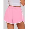 imageCaracilia Women Running Shorts Flowy Pleated Athletic Shorts Summer High Waisted Tennis Sporty Workout Gym ShortsPink