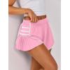 imageCaracilia Women Running Shorts Flowy Pleated Athletic Shorts Summer High Waisted Tennis Sporty Workout Gym ShortsPink