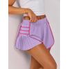 imageCaracilia Women Running Shorts Flowy Pleated Athletic Shorts Summer High Waisted Tennis Sporty Workout Gym ShortsPurple