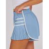 imageCaracilia Women Running Shorts Flowy Pleated Athletic Shorts Summer High Waisted Tennis Sporty Workout Gym ShortsSky