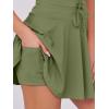 imageCaracilia Womens Tennis Mini Dresses Workout Built in Shorts Golf Athletic Sleeveless One Piece Summer Active Romper DressArmy Green
