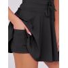imageCaracilia Womens Tennis Mini Dresses Workout Built in Shorts Golf Athletic Sleeveless One Piece Summer Active Romper DressBlack