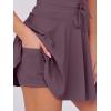 imageCaracilia Womens Tennis Mini Dresses Workout Built in Shorts Golf Athletic Sleeveless One Piece Summer Active Romper DressNutmeg