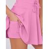 imageCaracilia Womens Tennis Mini Dresses Workout Built in Shorts Golf Athletic Sleeveless One Piece Summer Active Romper DressPink