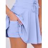 imageCaracilia Womens Tennis Mini Dresses Workout Built in Shorts Golf Athletic Sleeveless One Piece Summer Active Romper DressSky Blue