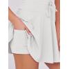 imageCaracilia Womens Tennis Mini Dresses Workout Built in Shorts Golf Athletic Sleeveless One Piece Summer Active Romper DressWhite