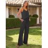 imageCaracilia 2 Piece Lounge Sets for Women Summer Casual Matching Wide Leg Pants Beach Travel Vacation 2025 Trendy OutfitsBlack