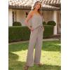 imageCaracilia 2 Piece Lounge Sets for Women Summer Casual Matching Wide Leg Pants Beach Travel Vacation 2025 Trendy OutfitsBrown
