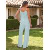 imageCaracilia 2 Piece Lounge Sets for Women Summer Casual Matching Wide Leg Pants Beach Travel Vacation 2025 Trendy OutfitsMint Green