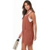 imageCaracilia Romper for Women Summer Casual Sleeveless Loose Overall Spaghetti Strap Shorts Jumpsuit 2025 Beach Vacation OutfitsRust