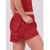 imageCaracilia Women 2 Piece Mini Skirt Sets Corset Crop Top Summer Y2k Going Out Outfits Beach VacationRed