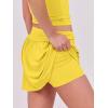 imageCaracilia Women 2 Piece Mini Skirt Sets Corset Crop Top Summer Y2k Going Out Outfits Beach VacationYellow