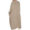 imageCaracilia Womens Long Cardigan Sweaters 2025 Fall Open Front Coat Long Sleeve Cable Knit Maxi Outerwear Trendy Jacket ClothesCamel