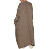 imageCaracilia Womens Long Cardigan Sweaters 2025 Fall Open Front Coat Long Sleeve Cable Knit Maxi Outerwear Trendy Jacket ClothesCoffee