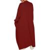 imageCaracilia Womens Long Cardigan Sweaters 2025 Fall Open Front Coat Long Sleeve Cable Knit Maxi Outerwear Trendy Jacket ClothesDark Red