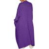 imageCaracilia Womens Long Cardigan Sweaters 2025 Fall Open Front Coat Long Sleeve Cable Knit Maxi Outerwear Trendy Jacket ClothesPurple