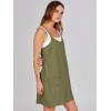 imageCaracilia Womens Summer Mini Dress 2025 Casual Sleeveless Built in Shapewear Sundress Trendy Short Tennis Athletic OutfitsArmy Green