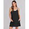 imageCaracilia Womens Summer Mini Dress 2025 Casual Sleeveless Built in Shapewear Sundress Trendy Short Tennis Athletic OutfitsBlack