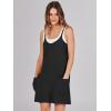 imageCaracilia Womens Summer Mini Dress 2025 Casual Sleeveless Built in Shapewear Sundress Trendy Short Tennis Athletic OutfitsBlack