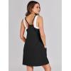 imageCaracilia Womens Summer Mini Dress 2025 Casual Sleeveless Built in Shapewear Sundress Trendy Short Tennis Athletic OutfitsBlack