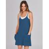 imageCaracilia Womens Summer Mini Dress 2025 Casual Sleeveless Built in Shapewear Sundress Trendy Short Tennis Athletic OutfitsDark Blue