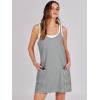 imageCaracilia Womens Summer Mini Dress 2025 Casual Sleeveless Built in Shapewear Sundress Trendy Short Tennis Athletic OutfitsDeep Grey