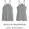 imageCaracilia Womens Summer Mini Dress 2025 Casual Sleeveless Built in Shapewear Sundress Trendy Short Tennis Athletic OutfitsDeep Grey