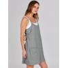imageCaracilia Womens Summer Mini Dress 2025 Casual Sleeveless Built in Shapewear Sundress Trendy Short Tennis Athletic OutfitsDeep Grey