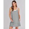 imageCaracilia Womens Summer Mini Dress 2025 Casual Sleeveless Built in Shapewear Sundress Trendy Short Tennis Athletic OutfitsDeep Grey