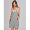 imageCaracilia Womens Summer Mini Dress 2025 Casual Sleeveless Built in Shapewear Sundress Trendy Short Tennis Athletic OutfitsDeep Grey