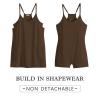 imageCaracilia Womens Summer Mini Dress 2025 Casual Sleeveless Built in Shapewear Sundress Trendy Short Tennis Athletic OutfitsDeep Khaki
