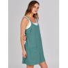 imageCaracilia Womens Summer Mini Dress 2025 Casual Sleeveless Built in Shapewear Sundress Trendy Short Tennis Athletic OutfitsLake Blue