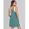 imageCaracilia Womens Summer Mini Dress 2025 Casual Sleeveless Built in Shapewear Sundress Trendy Short Tennis Athletic OutfitsLake Blue