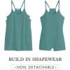 imageCaracilia Womens Summer Mini Dress 2025 Casual Sleeveless Built in Shapewear Sundress Trendy Short Tennis Athletic OutfitsLake Blue