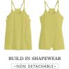 imageCaracilia Womens Summer Mini Dress 2025 Casual Sleeveless Built in Shapewear Sundress Trendy Short Tennis Athletic OutfitsLight Green