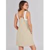 imageCaracilia Womens Summer Mini Dress 2025 Casual Sleeveless Built in Shapewear Sundress Trendy Short Tennis Athletic OutfitsLight Yellow