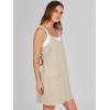 imageCaracilia Womens Summer Mini Dress 2025 Casual Sleeveless Built in Shapewear Sundress Trendy Short Tennis Athletic OutfitsLight Yellow
