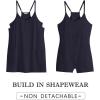 imageCaracilia Womens Summer Mini Dress 2025 Casual Sleeveless Built in Shapewear Sundress Trendy Short Tennis Athletic OutfitsNavy Blue