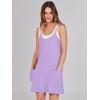 imageCaracilia Womens Summer Mini Dress 2025 Casual Sleeveless Built in Shapewear Sundress Trendy Short Tennis Athletic OutfitsPurple