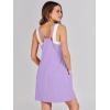 imageCaracilia Womens Summer Mini Dress 2025 Casual Sleeveless Built in Shapewear Sundress Trendy Short Tennis Athletic OutfitsPurple