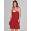 imageCaracilia Womens Summer Mini Dress 2025 Casual Sleeveless Built in Shapewear Sundress Trendy Short Tennis Athletic OutfitsRed