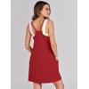 imageCaracilia Womens Summer Mini Dress 2025 Casual Sleeveless Built in Shapewear Sundress Trendy Short Tennis Athletic OutfitsRed