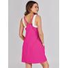 imageCaracilia Womens Summer Mini Dress 2025 Casual Sleeveless Built in Shapewear Sundress Trendy Short Tennis Athletic OutfitsRose