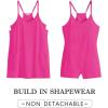 imageCaracilia Womens Summer Mini Dress 2025 Casual Sleeveless Built in Shapewear Sundress Trendy Short Tennis Athletic OutfitsRose