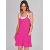 imageCaracilia Womens Summer Mini Dress 2025 Casual Sleeveless Built in Shapewear Sundress Trendy Short Tennis Athletic OutfitsRose