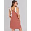imageCaracilia Womens Summer Mini Dress 2025 Casual Sleeveless Built in Shapewear Sundress Trendy Short Tennis Athletic OutfitsRust Red