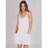 imageCaracilia Womens Summer Mini Dress 2025 Casual Sleeveless Built in Shapewear Sundress Trendy Short Tennis Athletic OutfitsWhite